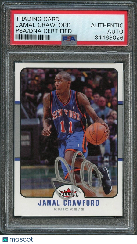 2006-07 Fleer #130 Jamal Crawford Signed Card AUTO PSA Slabbed Knicks
