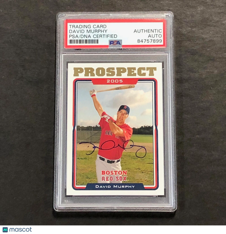 2005 Topps #UH109 David Murphy Signed Card AUTO PSA Slabbed Red Sox