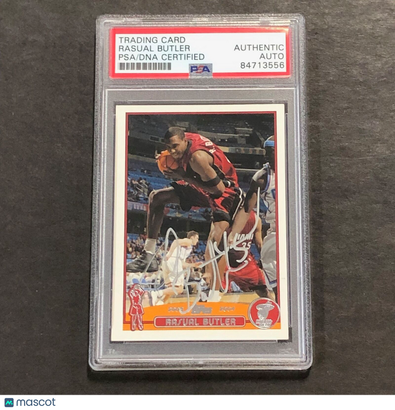 2003-04 Topps #102 Rasual Butler Signed Card PSA Slabbed