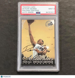 1999 Press Pass Authentics #18 Devean George Signed Card MINT 9 PSA Slabbed