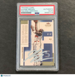 2003-04 Fleer Genuine Insider #7 Kwame Brown Signed Card PSA Slabbed Wizards