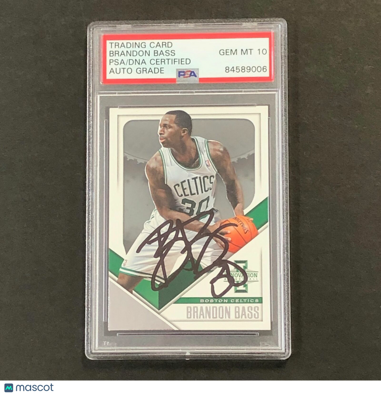 2013-14 Panini Innovation #15 BRANDON BASS Signed Card AUTO 10 PSA Slabbed Celti