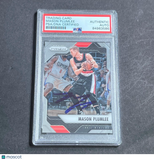 2016-17 Panini Prizm #276 Mason Plumlee Signed Card Auto PSA Slabbed Blazers