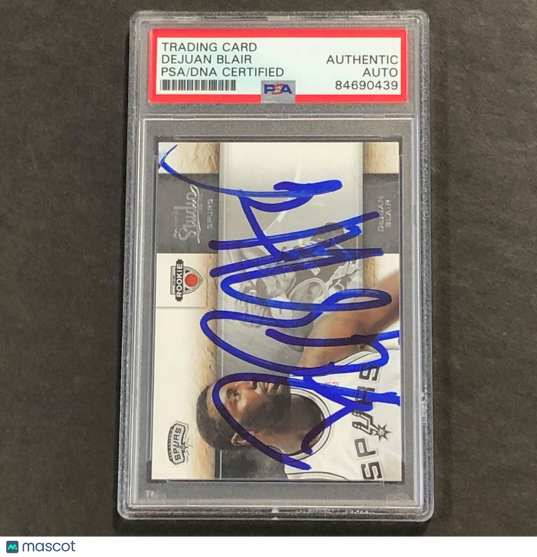 2010 Panini Studio #123 Dejuan Blair Signed Card AUTO PSA Slabbed RC