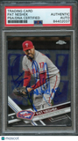 2017 Topps Chrome #196 Pat Neshek Signed Card PSA Slabbed Auto Phillies