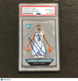 2015-16 Panini Prizm #319 Aaron Harrison Signed Card Auto PSA Slabbed Hornets
