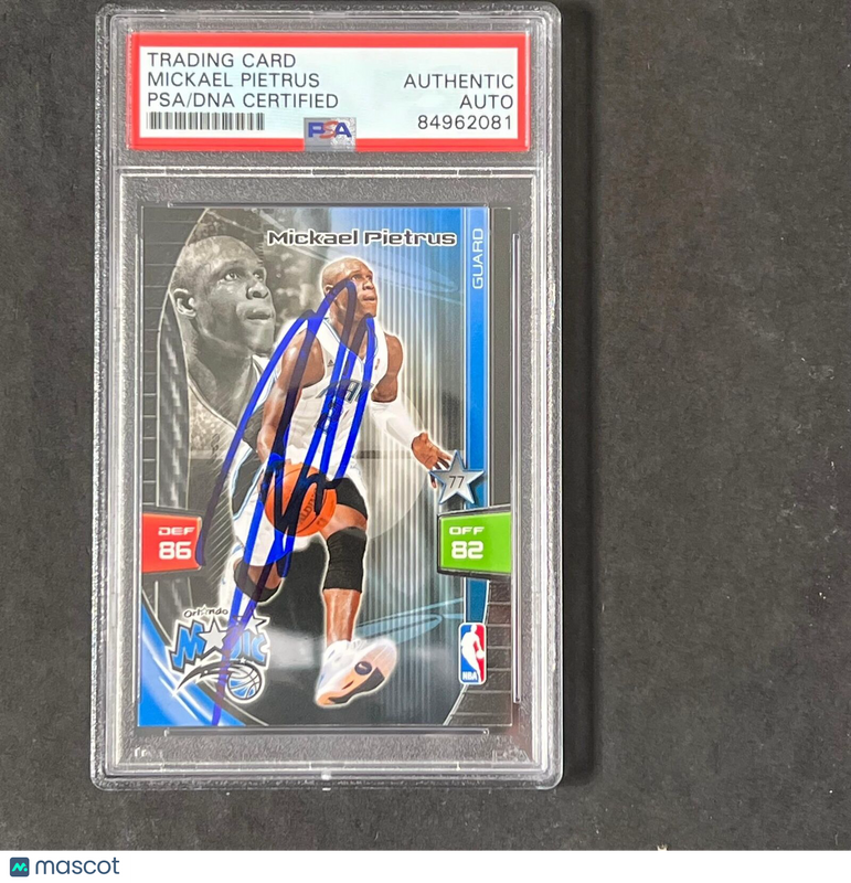 2009 Panini Adrenalyn XL Mickael Pietrus Signed Card AUTO PSA Slabbed Magic