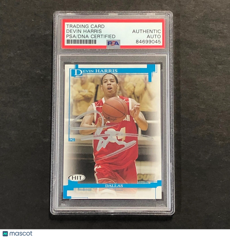 2004 Sage #34 Devin Harris Signed Card AUTO PSA Slabbed Dallas