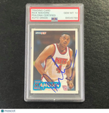 1993-94 Fleer #335 Rick Mahorn Signed Card AUTO 10 PSA Slabbed New Jersey Nets