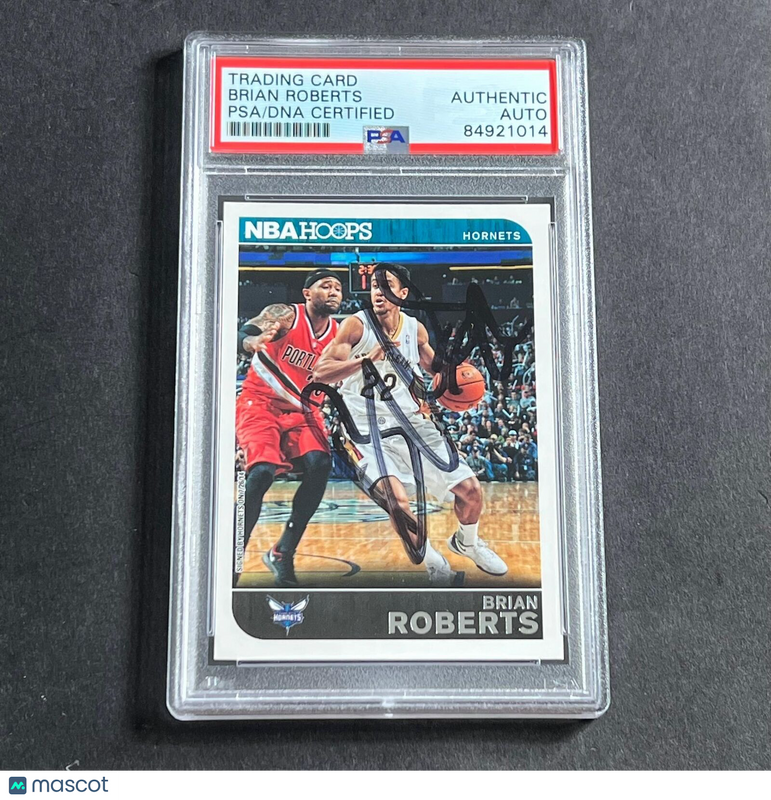 2014-15 Panini NBA Hoops #197 Brian Roberts Signed AUTO PSA Slabbed Hornets