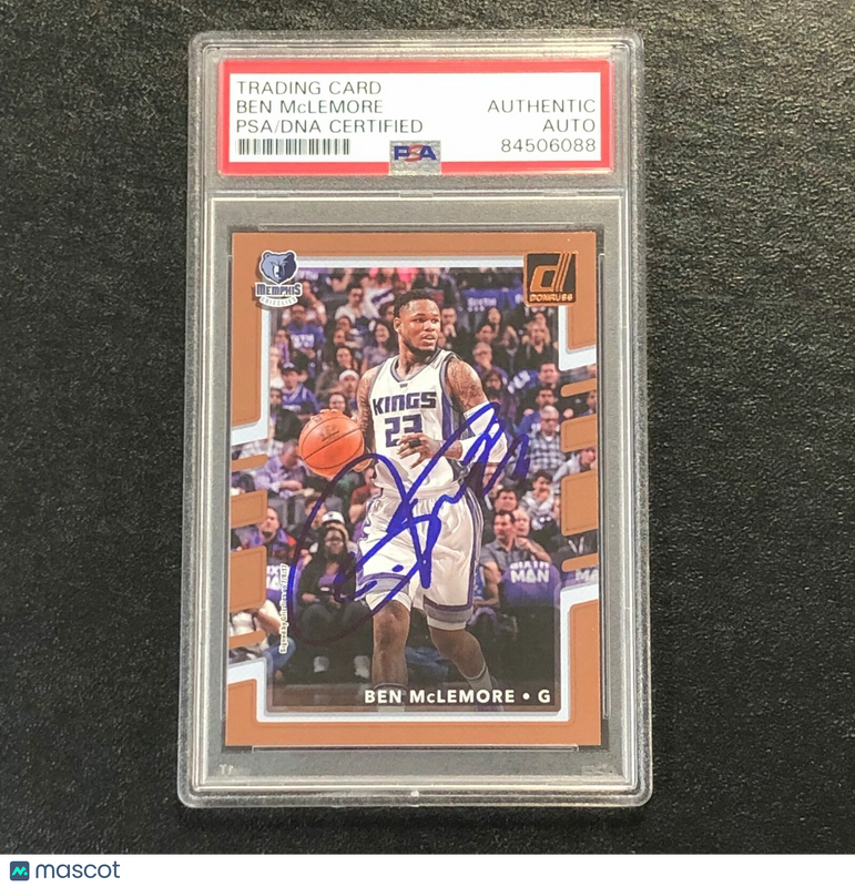 2017-18 Donruss Basketball #74 Ben McLemore Signed Card AUTO PSA Slabbed Grizzli