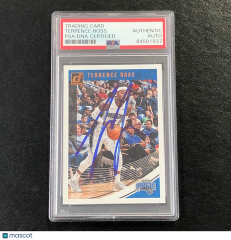 2018-19 Donruss #29 Terrence Ross Signed Card AUTO PSA Slabbed Magic