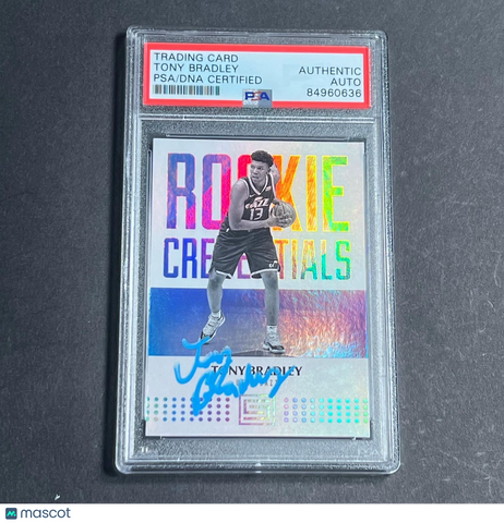 2017-18 Panini Status #33 Tony Bradley Signed Card AUTO PSA Slabbed RC Jazz