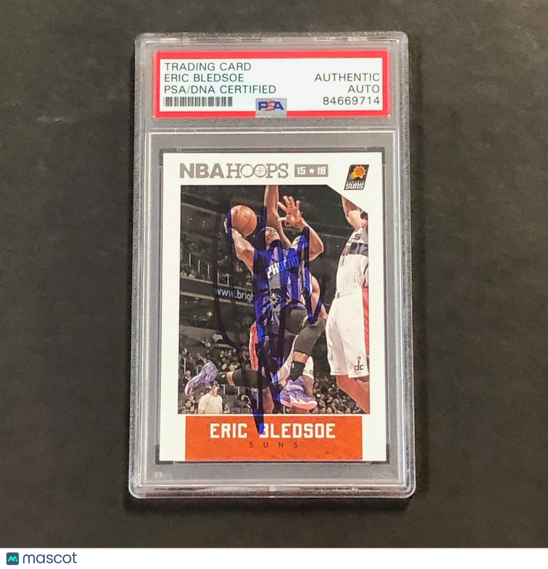 2015-16 NBA Hoops #249 Eric Bledsoe Signed Card PSA Slabbed Suns