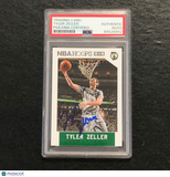 2015-16 NBA Hoops #180 Tyler Zeller Signed Card AUTO PSA/DNA Slabbed Celtics