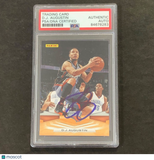 2009-10 Panini Basketball #115 D.J. Augustin Signed Card AUTO PSA Slabbed Bobcat