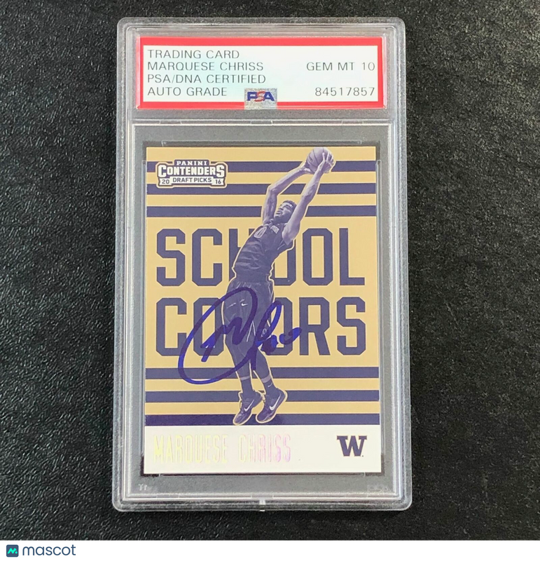 2016-17 Contenders Draft Picks School Colors #7 Marquese Chriss Signed Card AUTO