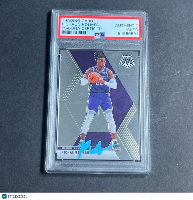 2019-20 Panini Mosaic #30 Richaun Holmes Signed Card AUTO PSA Slabbed Kings