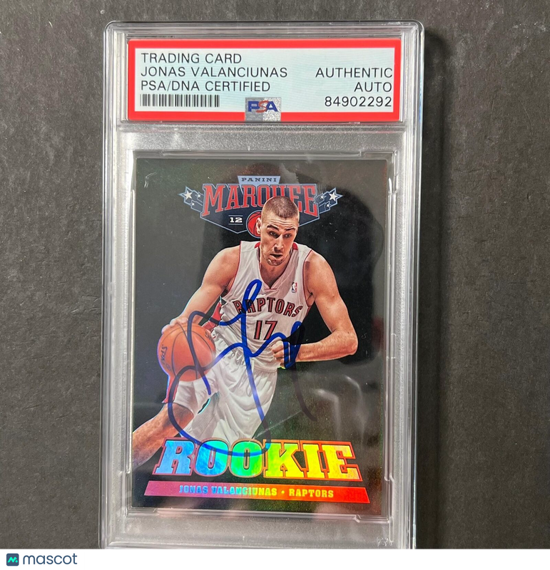 2012-13 Panini Marquee #238 Jonas Valanciunas Signed Card AUTO PSA Slabbed Toron