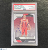 2016-17 Panini Prizm #226 Ryan Anderson Signed Card AUTO PSA Slabbed Rockets