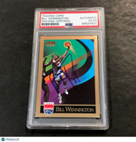 1990-91 Skybox #412 Bill Wennington Signed Card Auto PSA Slabbed Kings