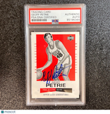 2002-03 Upper Deck #161 Geoff Petrie Signed Card AUTO PSA Slabbed Blazers