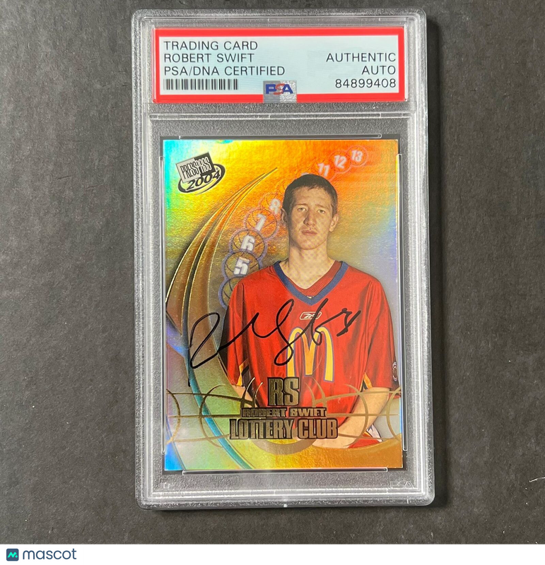 2004 PressPass 12/12 Robert Swift Signed Card AUTO PSA Slabbed Bakersfield
