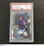 2016 Topps Bowman Chrome #BCP-170 D.J. Wilson Signed Card AUTO 10 PSA/DNA Slabbe