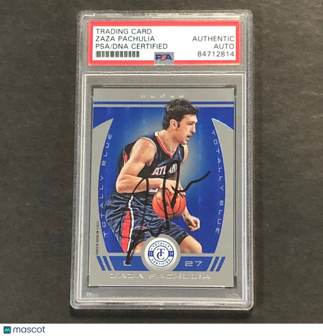2013-14 Panini TC #165 Zaza Pachulia Signed Card AUTO PSA Slabbed Bucks