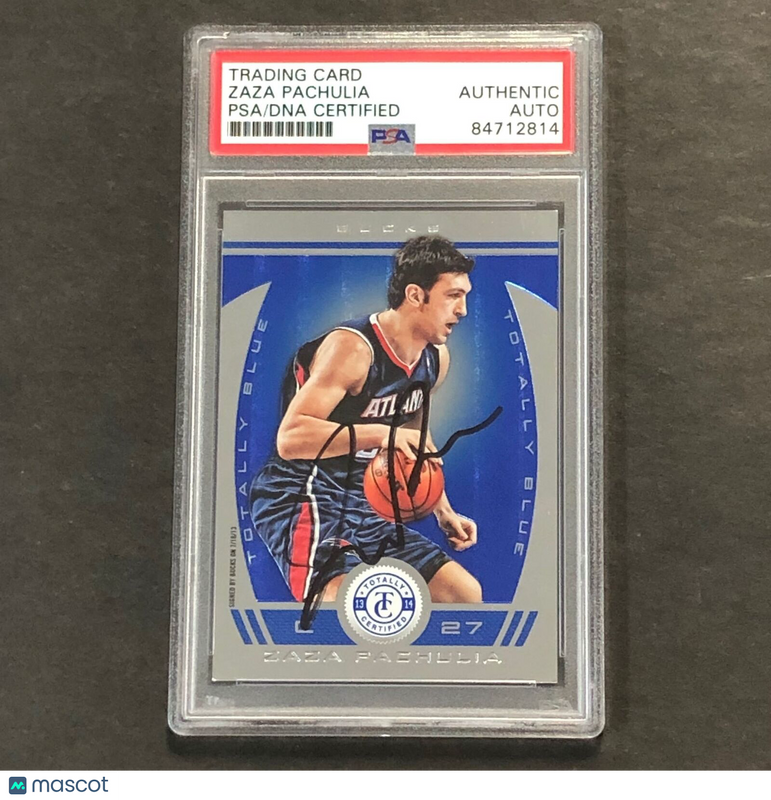 2013-14 Panini TC #165 Zaza Pachulia Signed Card AUTO PSA Slabbed Bucks