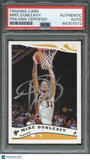 2005 TOPPS #39 MIKE DUNLEAVY Signed Card AUTO PSA Slabbed