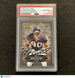 2006 Tuff Stuff Upper Deck #TSUD-18 Mario Williams Signed Card PSA Slabbed AUTO