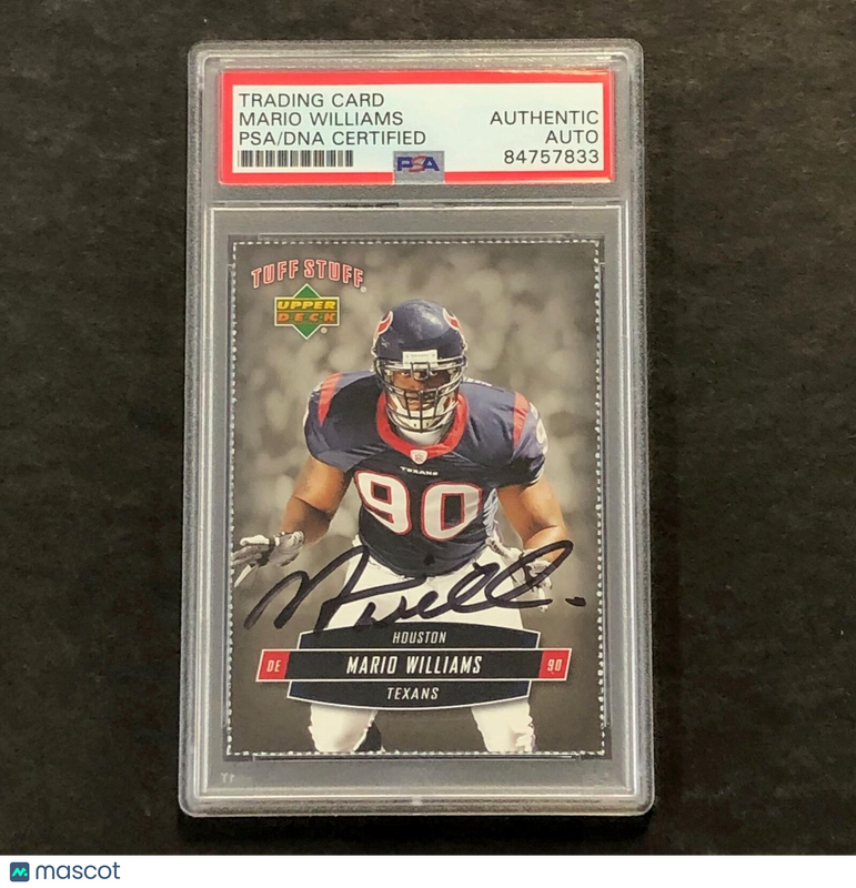 2006 Tuff Stuff Upper Deck #TSUD-18 Mario Williams Signed Card PSA Slabbed AUTO