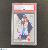 2019-20 Panini Mosaic #186 Derrick Favors Signed Card AUTO PSA Slabbed Pelicans