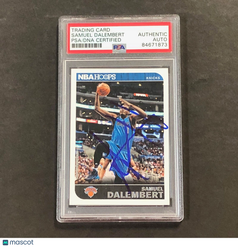 2014-15 NBA Hoops #123 Samuel Dalembert Signed Card PSA Slabbed Knicks