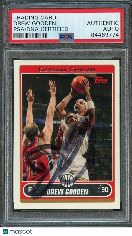 2006-07 Topps #112 Drew Gooden Signed Card AUTO PSA/DNA Slabbed Cavaliers