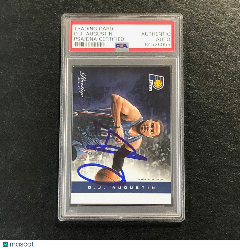2012-13 Panini Prestige #8 D.J. Augustin Signed Card AUTO PSA Slabbed Pacers
