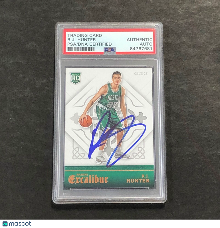 2015-16 Panini Excalibur #185 R.J. Hunter Signed Card AUTO PSA/DNA Slabbed RC He