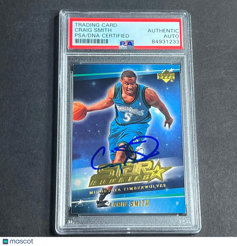 2006-07 Upper Deck #234 CRAIG SMITH Signed Card AUTO PSA Slabbed Timberwolves