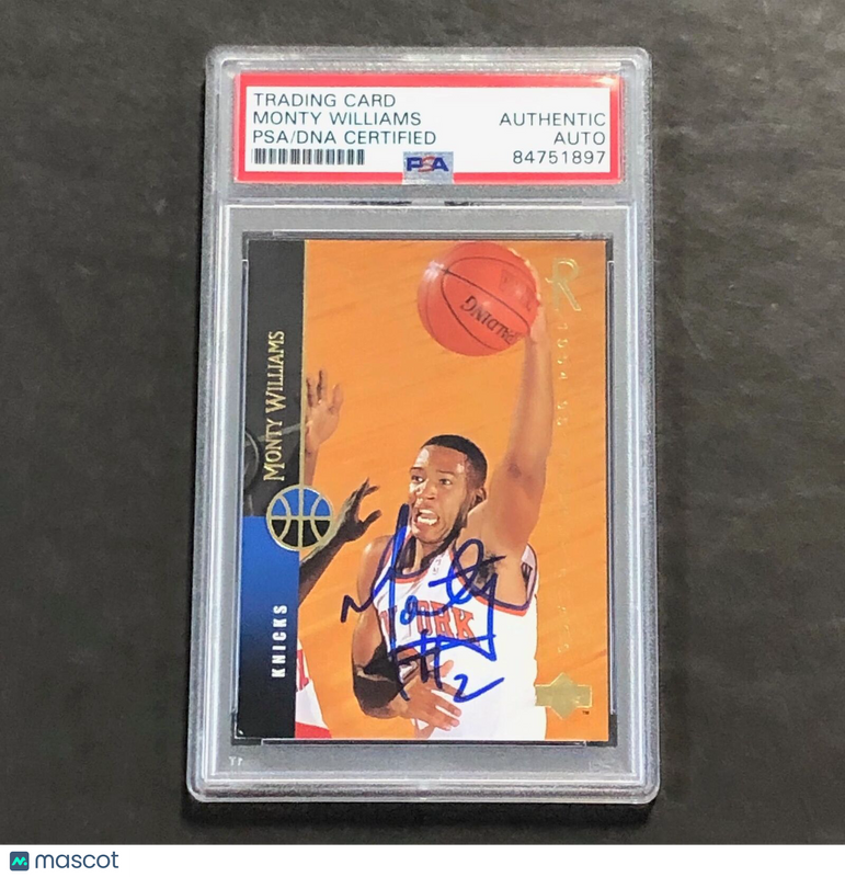 1994-95 Upper Deck #283 Monty Williams Signed Card AUTO PSA Slabbed Knicks