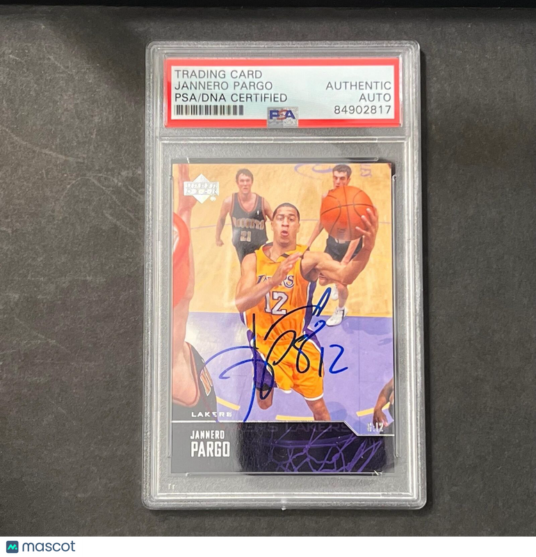 2003-04 Upper Deck #120 Jannero Pargo Signed Card AUTO PSA Lakers