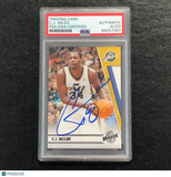 2010-11 Panini Season Update #157 C.J. Miles Signed Card PSA Slabbed Jazz