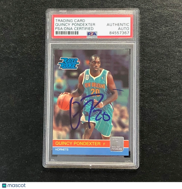 2010-11 DONRUSS RATED ROOKIE #253 Quincy Pondexter signed card PSA/DNA RC Hornet