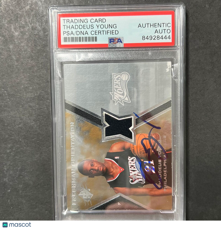 2007 Upper Deck Rookie #FO-TY Thaddeus Young Signed Card AUTO PSA/DNA Slabbed RC