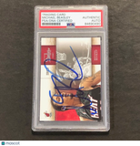 2009-10 Panini Studio #68 Michael Beasley Signed Card AUTO PSA Slabbed Heat