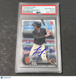 2016 Topps Bowman Draft #BP13 Lucius Fox Signed Card PSA Slabbed Auto Giants