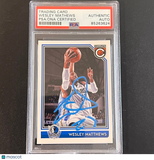 2016-17 Panini- Complete #199 Wesley Matthews Signed Card AUTO PSA Slabbed Maver