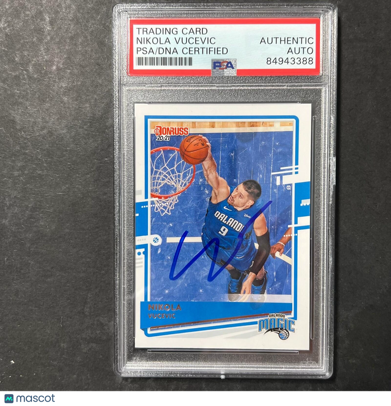 2020-21 Panini Donruss #3 Nikola Vucevic Signed Card AUTO PSA Slabbed Magic