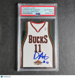 2010-11 Panini Threads #6 Darington Hobson Signed Card Auto PSA Slabbed Bucks