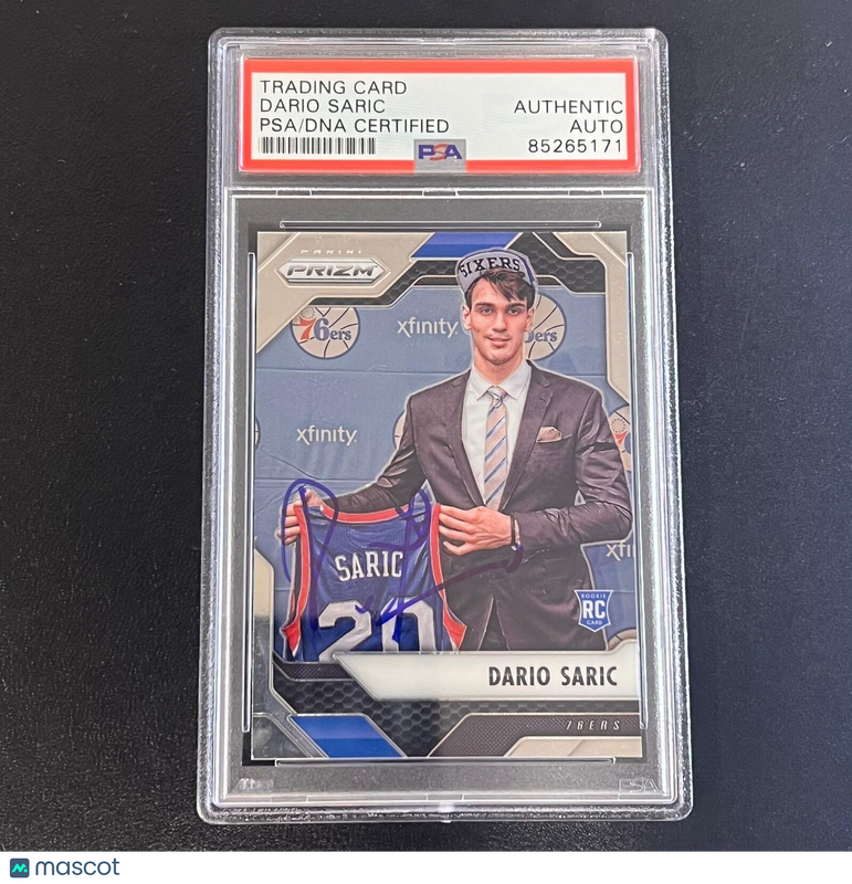 2016-17 Panini Prizm #2 Dario Saric Signed Card AUTO PSA Slabbed Philadelphia 76